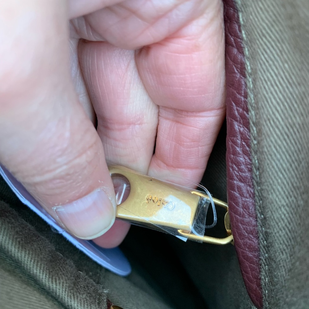Chloe Marcie Medium Double Carry Satchel Bag in Grained Leather - Picture 11 of 13